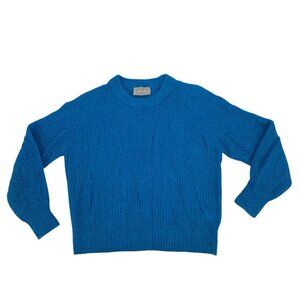 Everlane The Oversized Alpaca Crew Sweater in Heathered Blue Size Small